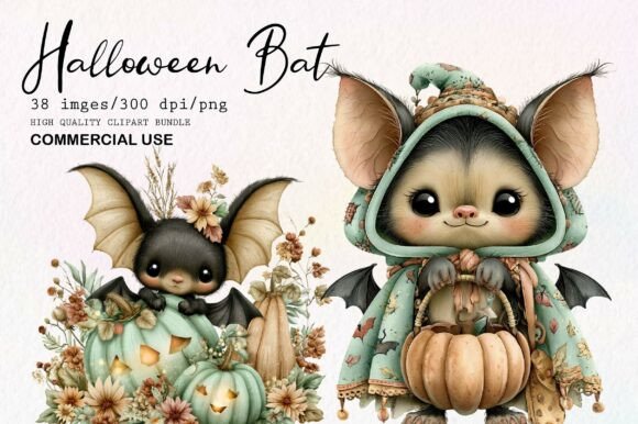 Download Whimsical Halloween Bat Clipart - Bat Collection