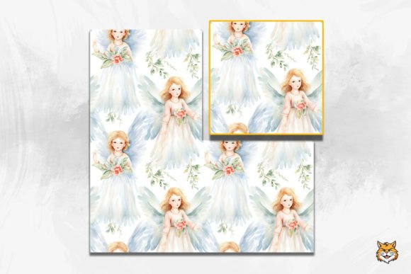 Download Angel Seamless Pattern 1 - Premium Bundle
