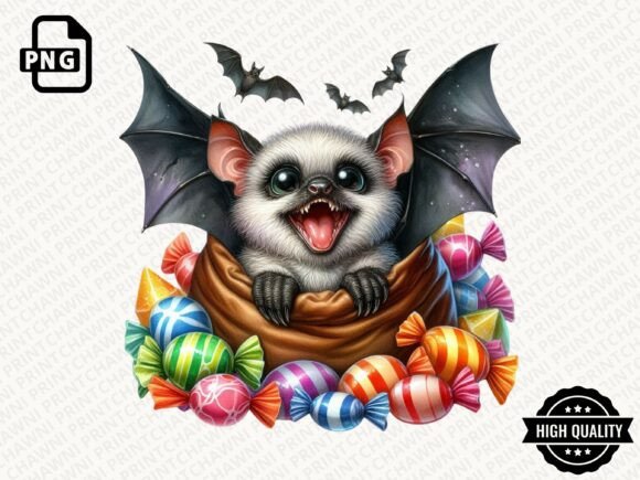 Download Halloween Quirky Bat Clipart PNG - Bat Collection