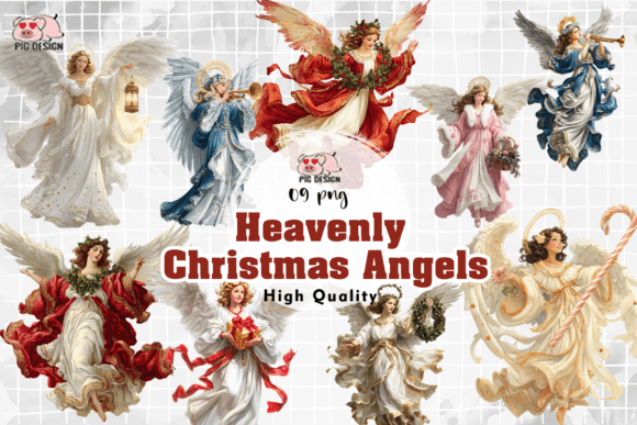 Download Heavenly Christmas Angels PNG - Premium Resources